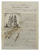 Execution Broadside. Account of the Trial, & C. of Jonathan Cook