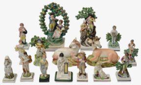 Early 19th century Staffordshire pearlware figures