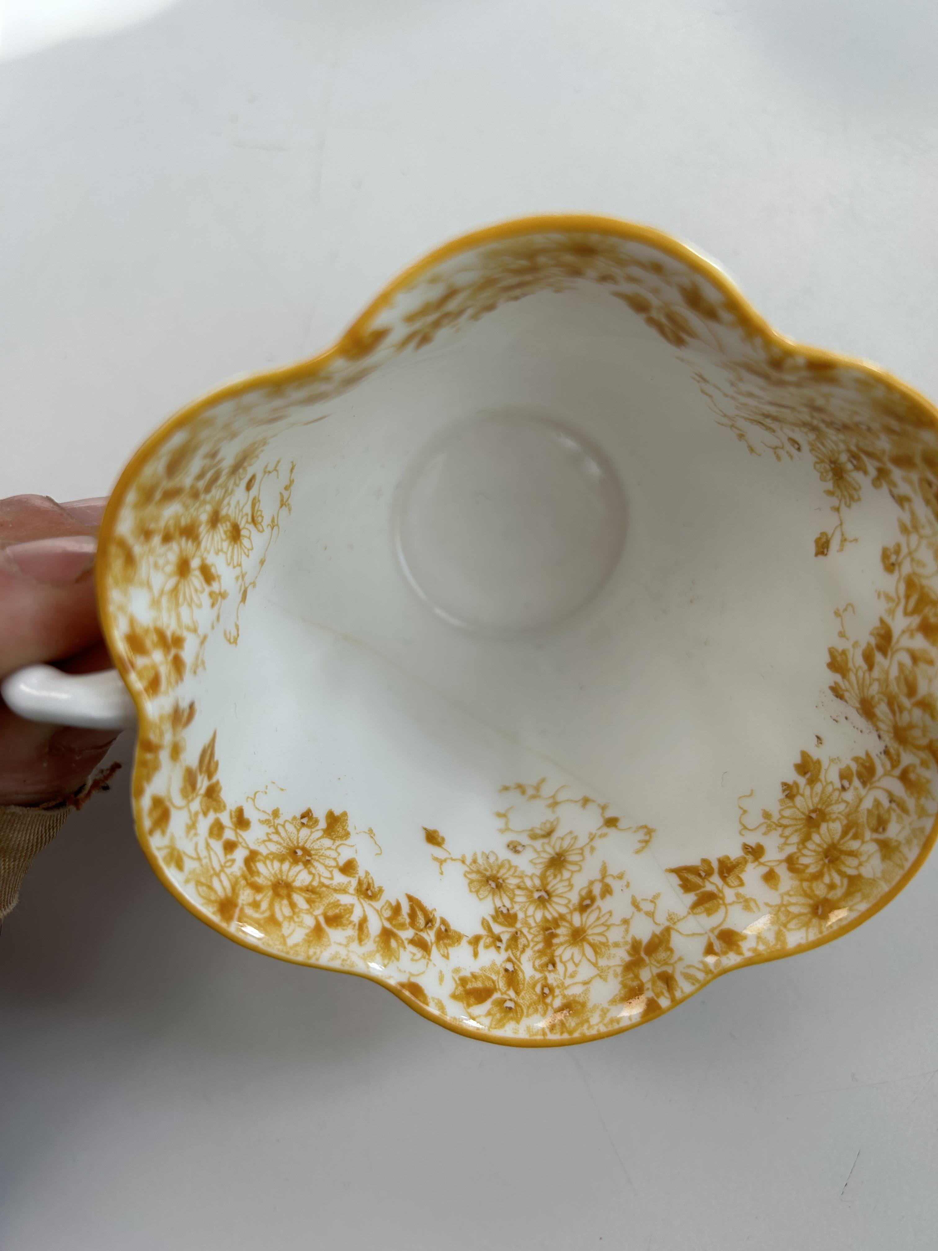 A Shelley harlequin 'Dainty' shape Daisy pattern tea service for six - Image 3 of 4