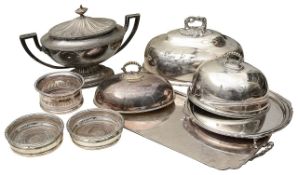 A collection of electroplated items