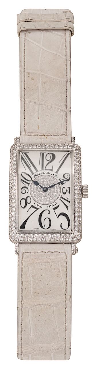 A Franck Muller, Long Island LadyÕs diamond set white gold wristwatch - Image 3 of 3