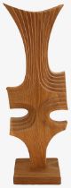 Brian Willsher (British, 1930-2010) Abstract wood sculpture