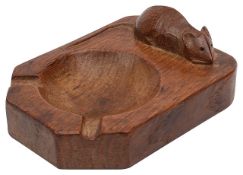 Robert 'Mouseman' Thompson oak ashtray