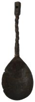 A 16th century English pewter whistle top spoon
