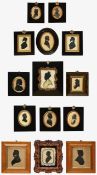 A collection of 19th century and later silhouette portraits