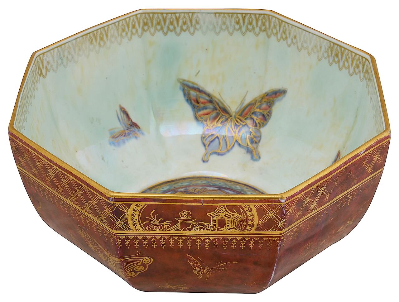 Daisy Makeig-Jones for Wedgwood lustre a 'Butterfly' lustre bowl, Z4827