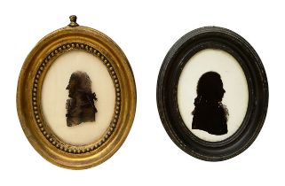 Mrs Isabella Beetham, British. (c.1753-1825) Two silhouette portraits (2)