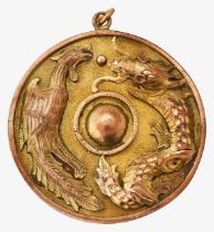 A Chinese 'Blessing' medallion