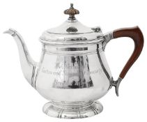 An Elizabeth II silver prize teapot