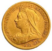 Victorian half sovereign, 1899