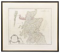 Scotland. Robert De Vaugondy. 'L'Ecosse divisee en Shires ou Comtes'