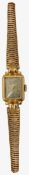 A lady's 9ct gold Baume wristwatch