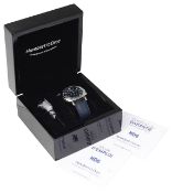 A gentleman's Humbert Droz HD6 Azur stainless steel chronograph