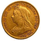 Victorian half sovereign, 1900