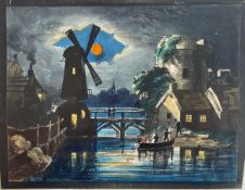 A collection of hand coloured lithograph transparency prints c.1835