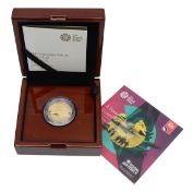 Elizabeth II 2018 gold proof £2 coin RAF Centenary Vulcan Bomber