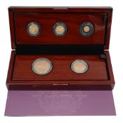Charles III 2022 gold proof five-coin Queen Elizabeth II Memorial Sovereign set