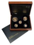 United Kingdom. Royal Mint Elizabeth II 2013 gold proof five-coin Sovereign set