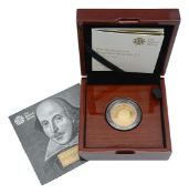 Royal Mint Elizabeth II 2016 gold proof £2 coin The Shakespeare Tragedies