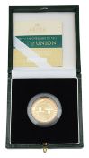 Royal Mint Elizabeth I 2007 gold proof £2 coin 300th Anniversary of the Act of Union