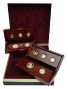Elizabeth II 2015 gold proof five-coin Sovereign sets Fourth and Fifth Portrait collection