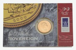 United Kingdom. Royal Mint Elizabeth II 2000 gold Sovereign