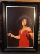 Diana Ross large portrait painting by Robert H Millar