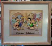 Hanna & Barbera signed Flintstones film cell No 91/300