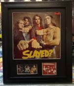 Slade Slayed album cover signed by three members Noddy Holder, Don Powell and Dave Hill
