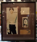 Paul Weller signed CD framed and glazed with two tickets and 1994 guest pass