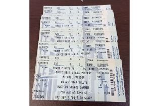 Michael Jackson collection of handbills and unused tickets for Madison Square Garden 30th