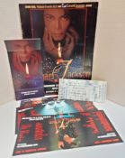 Michael Jackson concert Programme, Unused ticket 7th Sept, set of three handbills and Tavern On