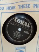 Buddy Holly & The Crickets a collection of eight 10” 78rpm singles includes I’m Gonna Love You Too