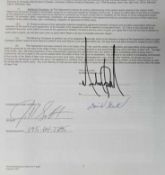 Michael Jackson signed Contract dated August 6th 2001 for Jill Scott and signed by her plus a signed