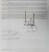 Michael Jackson signed Contract dated August 6th 2001 for Jill Scott and signed by her plus a signed