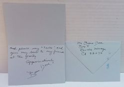 A collection of correspondence and letter from various stars and celebrities to David Gest including
