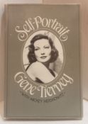 Six signed books Gene Tierney Self Portrait, June Havoc Early Havoc, Alice Faye Growing Older,