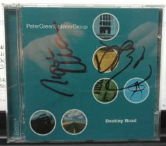 Two Cd’s signed by Peter Green, one CD signed by Buddy Guy, Tony Bennett CD with signature, Two Caps