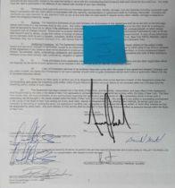 Michael Jackson signed Contract dated August 21st 2001 for Shaggy and signed by him. Contract is