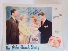 The Palm Beach Story (Paramount Pictures 1942) nine lobby cards 11”x14” film stars Claudette