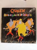 Queen Una Especie De Magic Argentina issue LP with gatefold sleeve with Tie Your Mother Down Clear