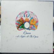 Queen Night At The Opera DC10 White Vinyl album sleeve has some marks