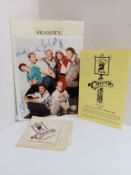Cheers cast signed photograph featuring Woody Harrelson, Kirsty Ally, George Wendt, Ted Danson and