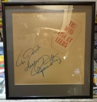 The Who Live at Leeds album signed To David cheers Roger Daltrey