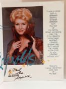 Debbie Reynolds a collection of signed memorabilia