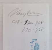 A collection of cheques made out to various Stars and Celebraties all counter signed on reverse by