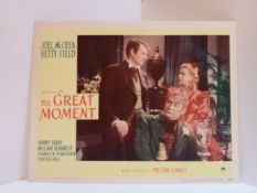 The Great Moment (Paramount Pictures 1944) seven lobby cards 11”x14” film stars Joel McCrea &