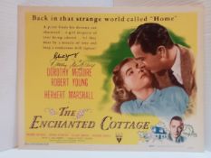 Enchanted Cottage (RKO Pictures 1945) seven lobby cards 11”x14” film stars Dorothy McGuire and