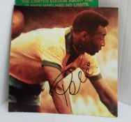 Pele signed picture from a magazine