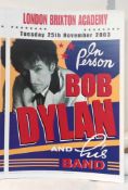 Bob Dylan Limited Editon concert poster sold at the following International Arena Cardiff, Metro
